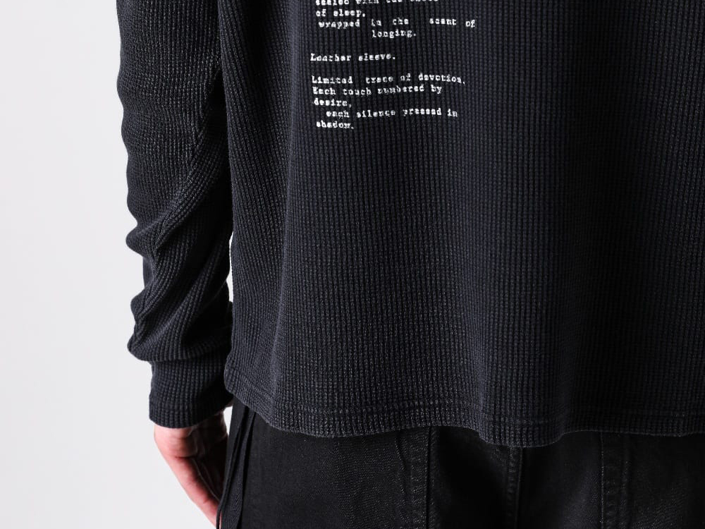 Ann Demeulemeester 26AW Sizing Guide for 2 Long-Sleeve T-Shirt