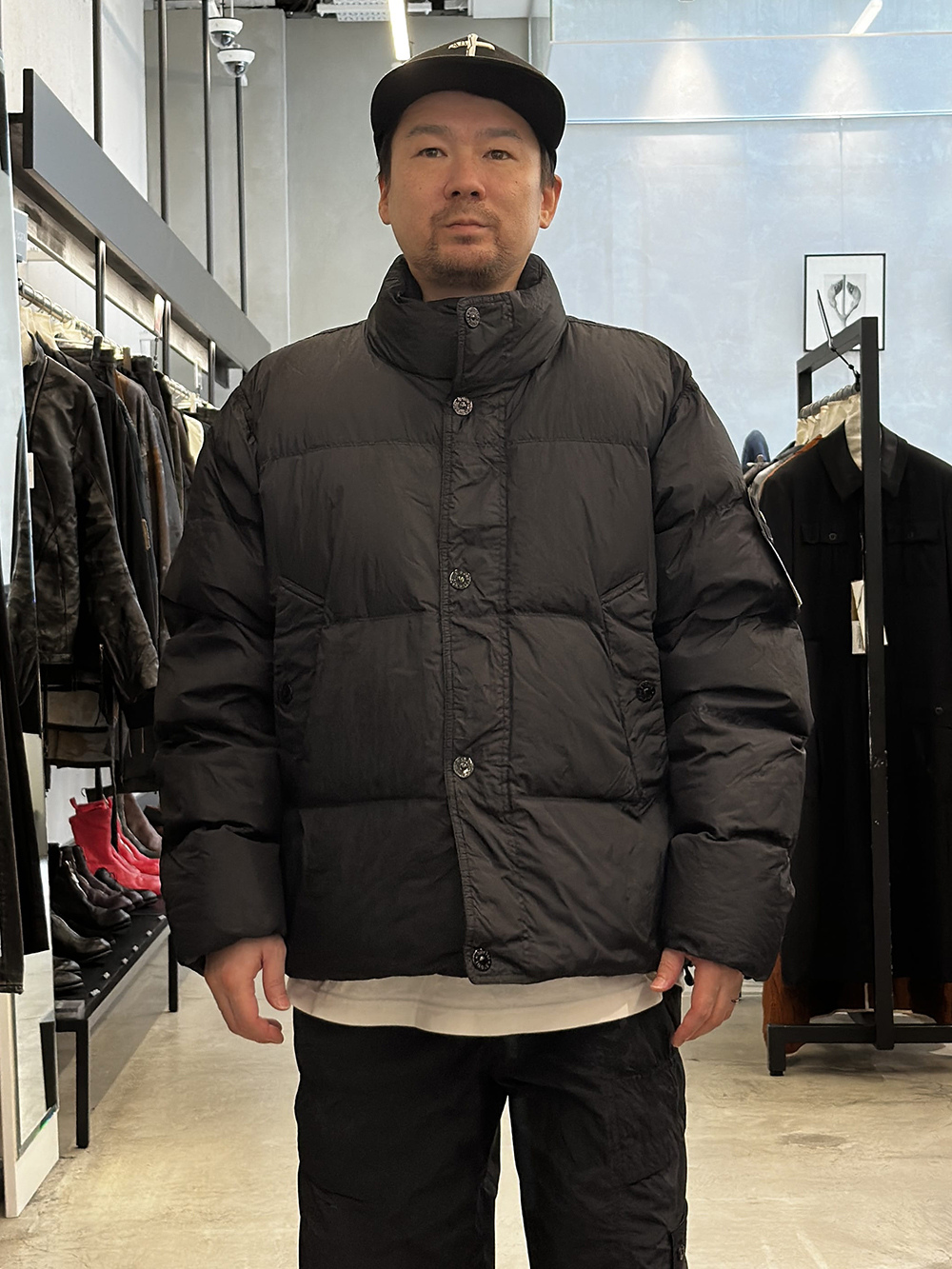 Stone Island Down Jacket Momotani Front