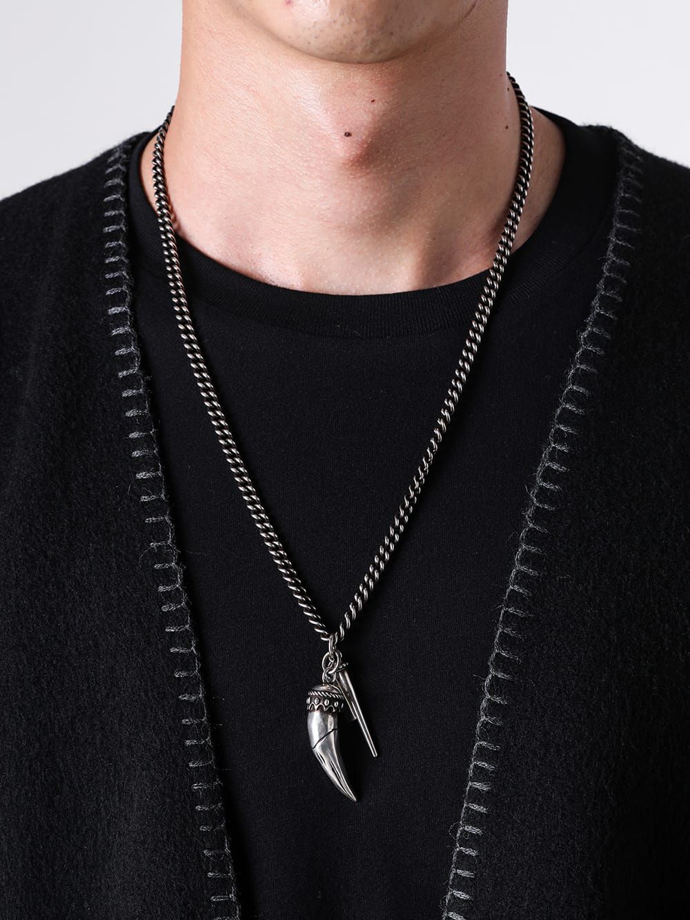 ANN DEMEULEMEESTER クリスタル ペンダント型チャーム Ann Demeulemeester(アンドゥムルメステール) シルバーアクセサリー
