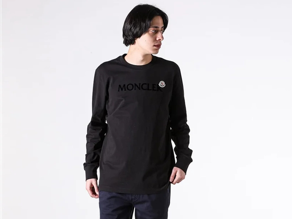 J*宝様 MONCLER 長袖カットソー ブラック モンクレール 長袖Tシャツ5選