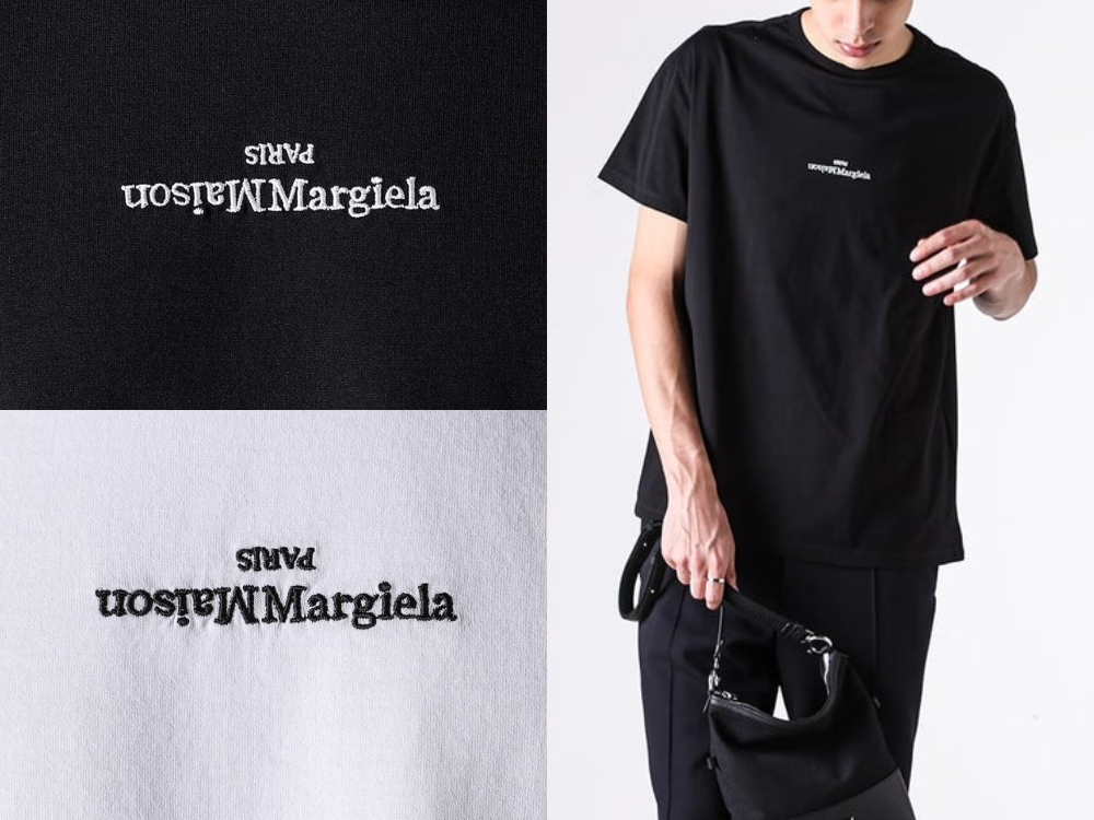 Maison Margiela 反転ミニロゴ刺繍Tシャツ 50(L相当) MAISON MARGIELA 反転ロゴTシャツの構造解説 -FASCINATE