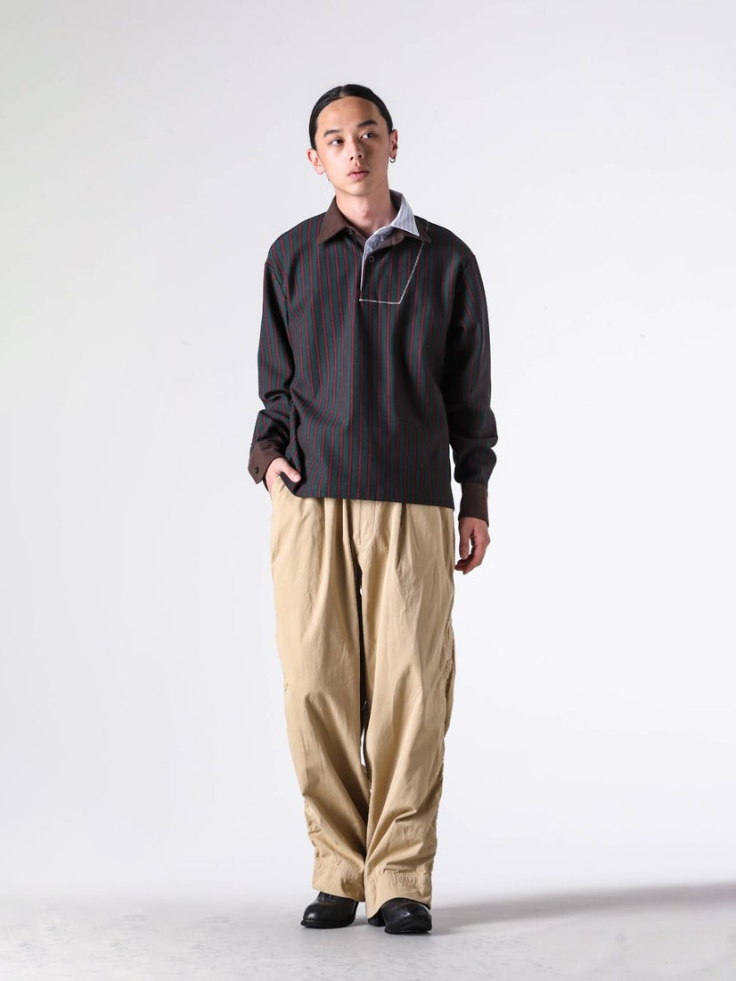 kolor ドッキングポロシャツ kolor 26AW ドッキングポロシャツ2型の詳細とサイズ感 -FASCINATE