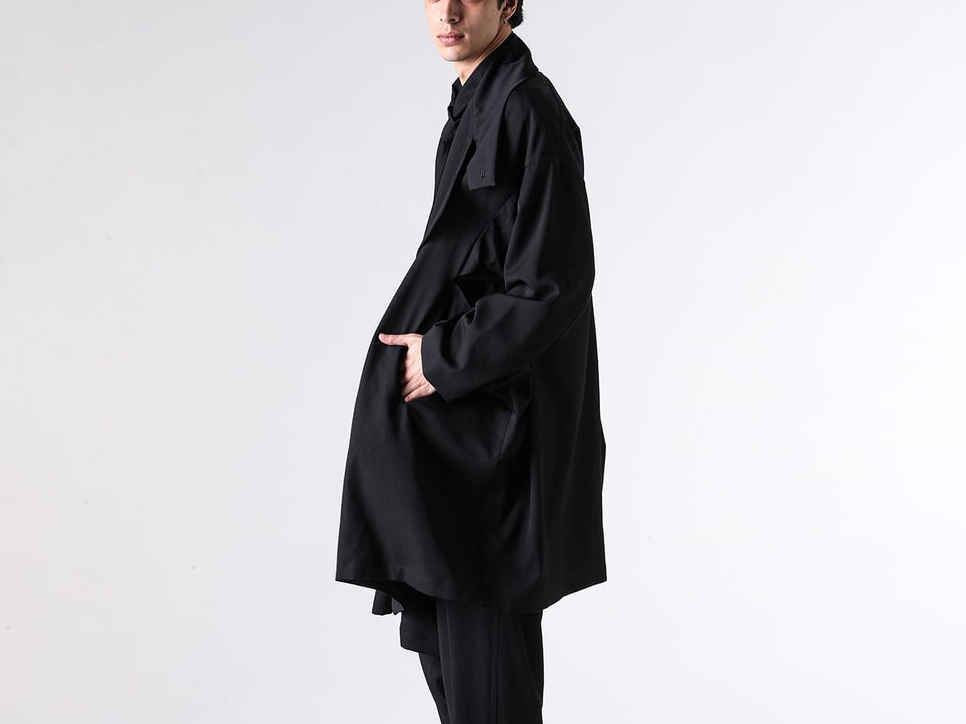 yohji yamamoto pour homme ウールギャバジン　コート Yohji Yamamoto 26AWウールギャバジンコート -FASCINATE