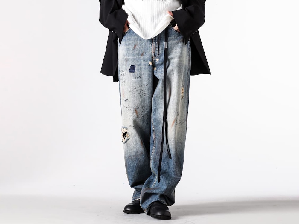 Ann Demeulemeester（アンドゥムルメステール）の人気デニムパンツ7