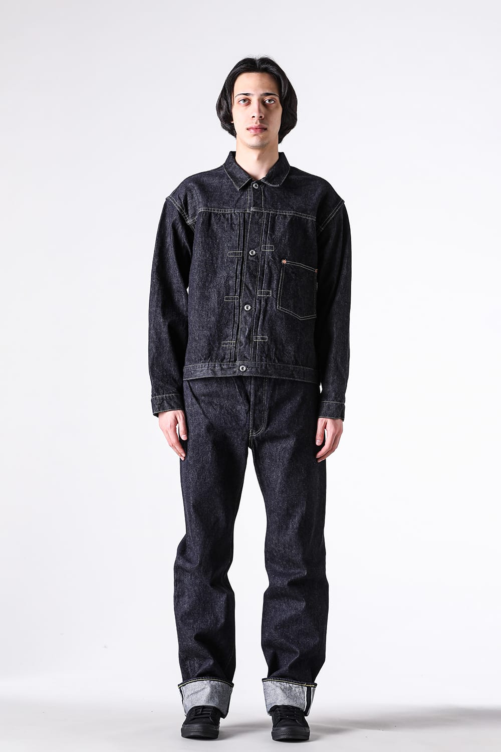 New S40's JacketとS40's Jeansを合わせた正面の全身