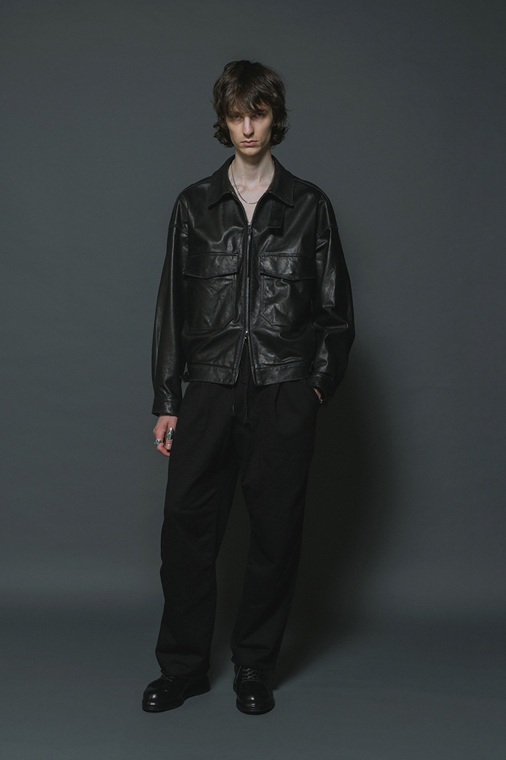The Viridi-anne 26SS leather jacket