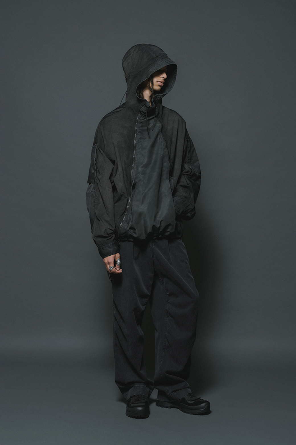 The Viridi-anne 26SS nylon hoodie