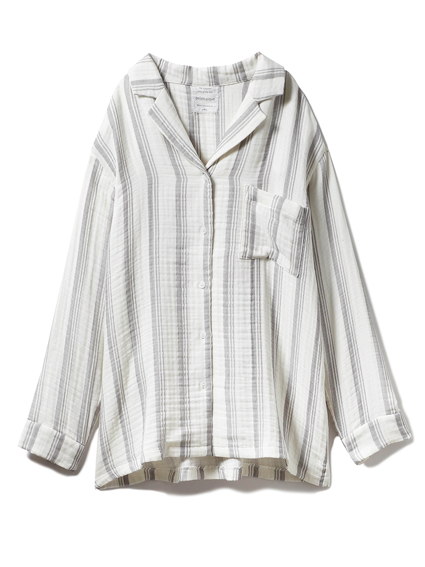 ジェラートピケ(gelato pique)のトリプルガーゼシャツ シャツ