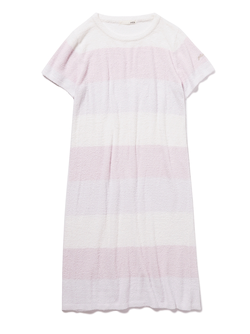 ジェラートピケ(gelato pique)の'スムーズィー'3ボーダードレス ワンピース