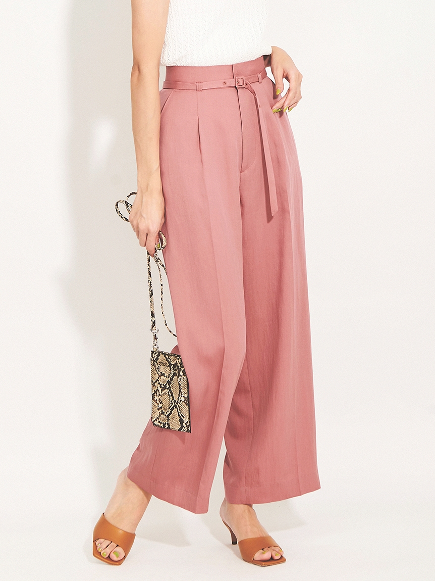 ザ　ヴァージニア(The Virgnia)のポワエールツイルハイウエストパンツ クロップドパンツ