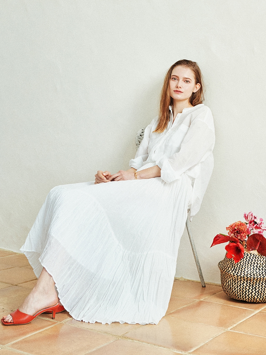 ザ　ヴァージニア(The Virgnia)のワッシャーカラースカート ロングスカート