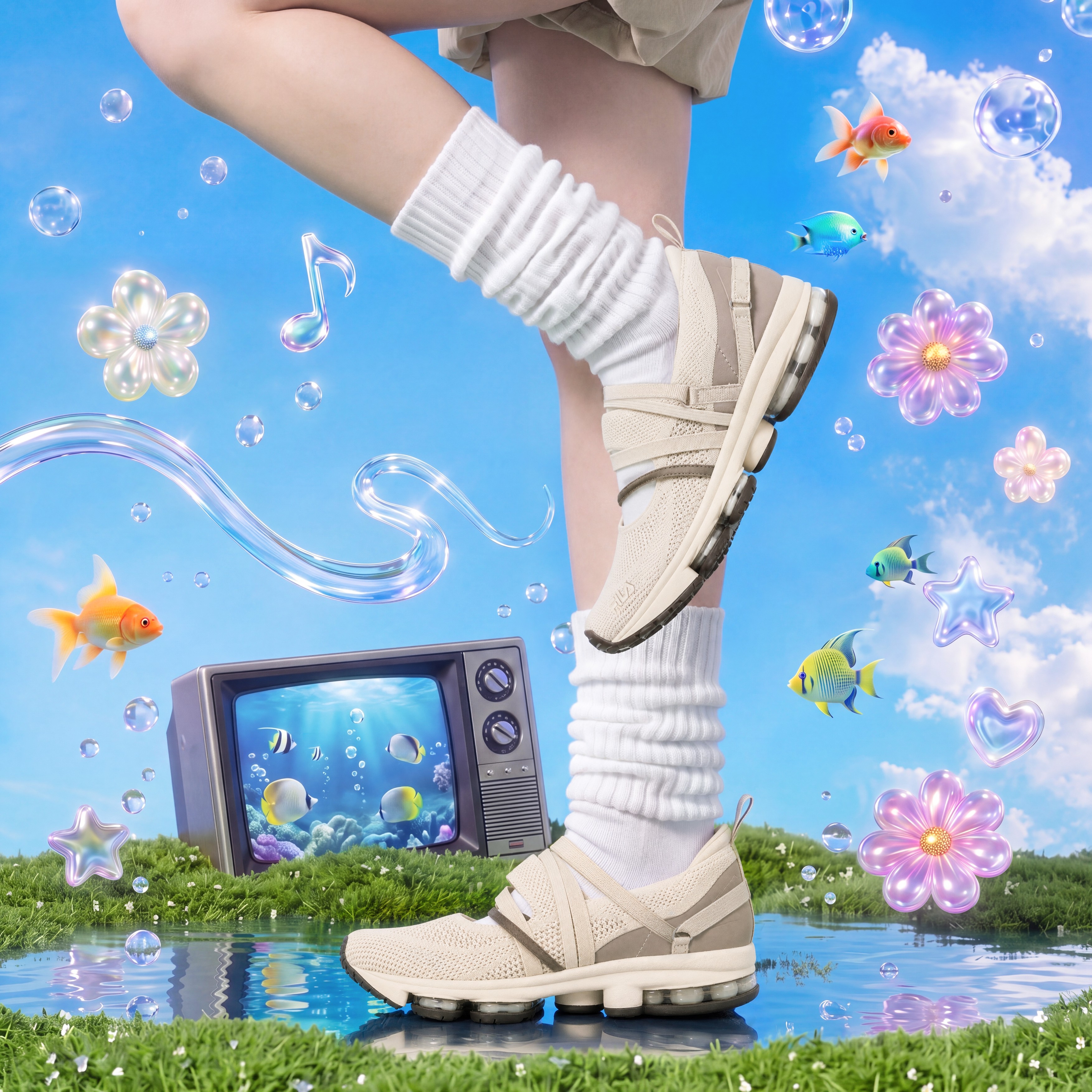 FILAフィラ＊格子ベロアのフレアースコートとチェック柄ロゴが可愛い紺のトップス FILA（フィラ）公式通販|オンラインストア