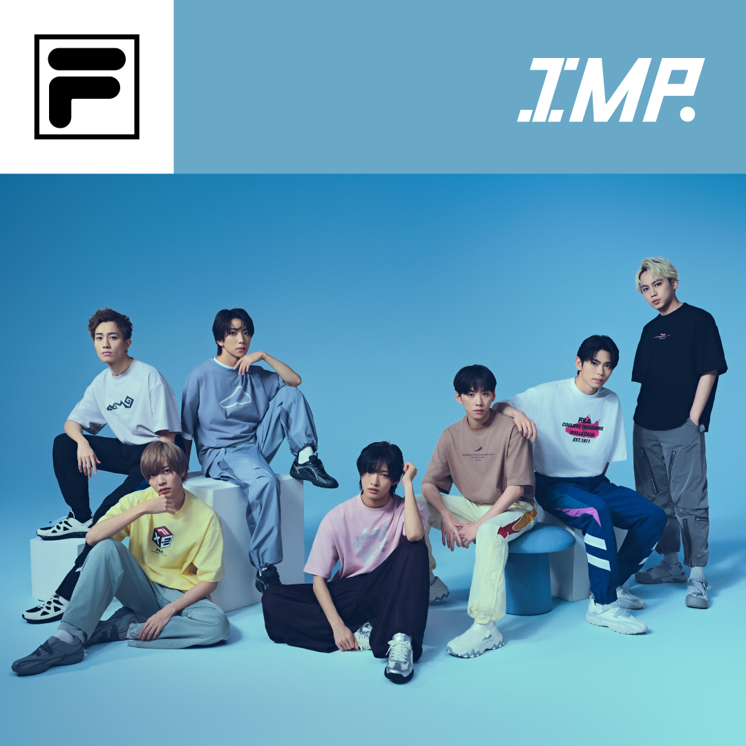 「IMP.」が着用するFILA 2025 Spring Collection