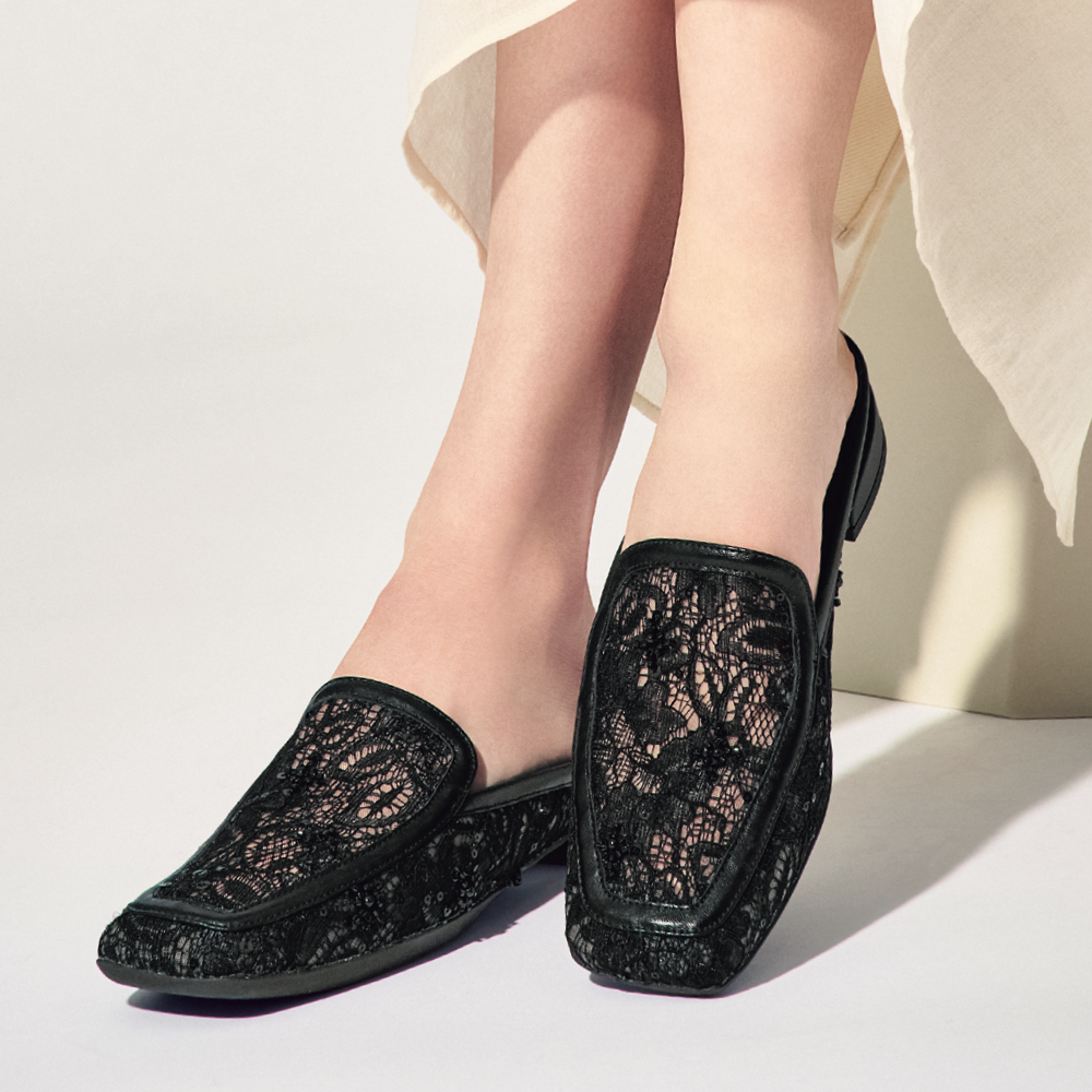 メッシュ＆レースミュール 261