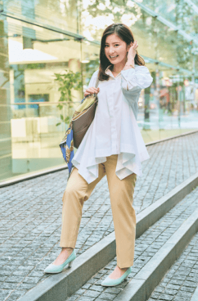 ヒールを感じさせない安定感にびっくりです!