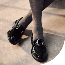 ボリュームソールレザーローファー 210