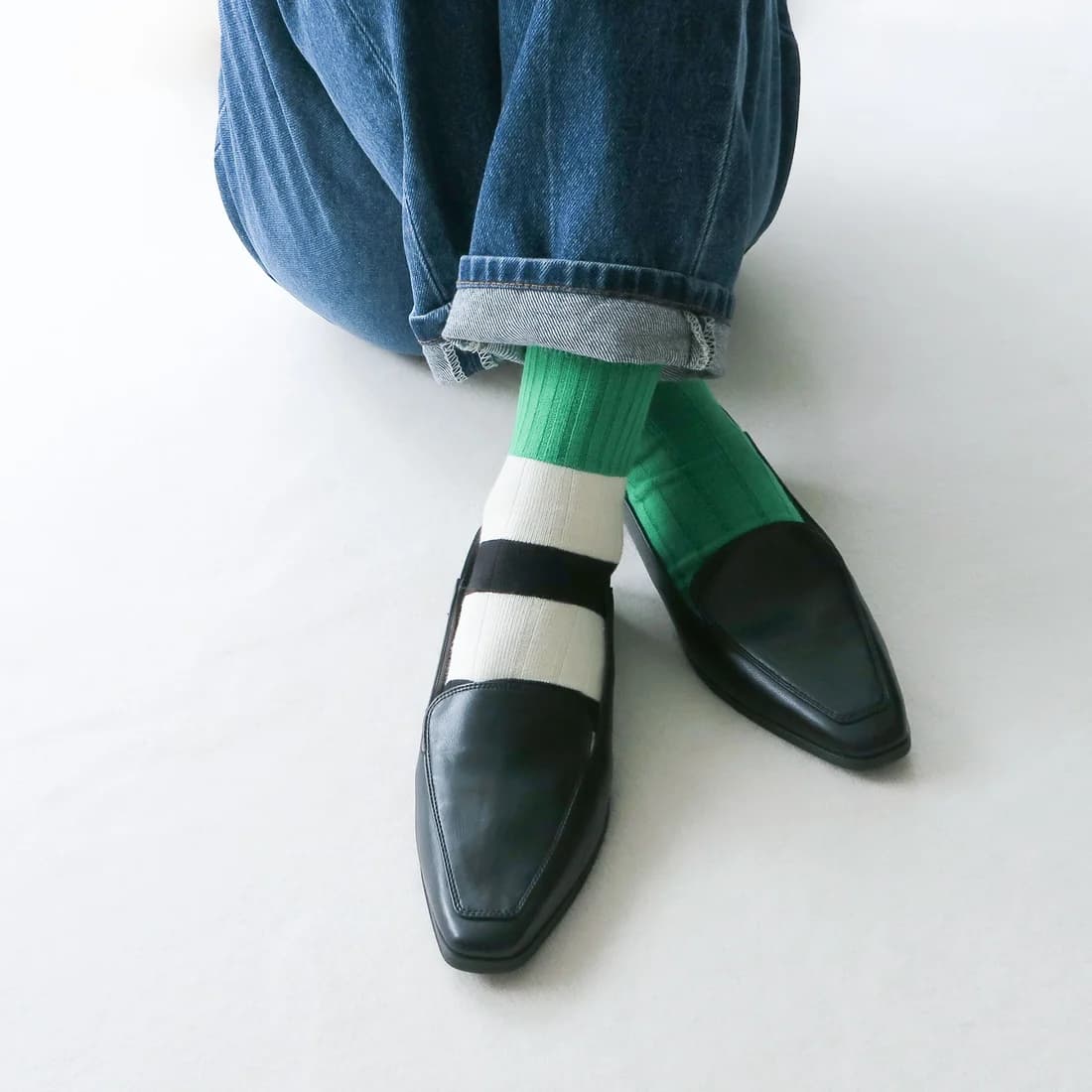 エンチャンテッドenchanted晴雨兼用フラットスリッポンシューズ