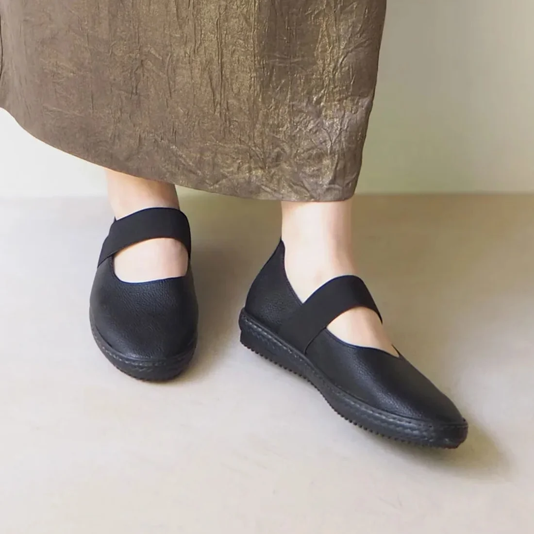 ソフトメリージェーンバブーシュ（ブラック）