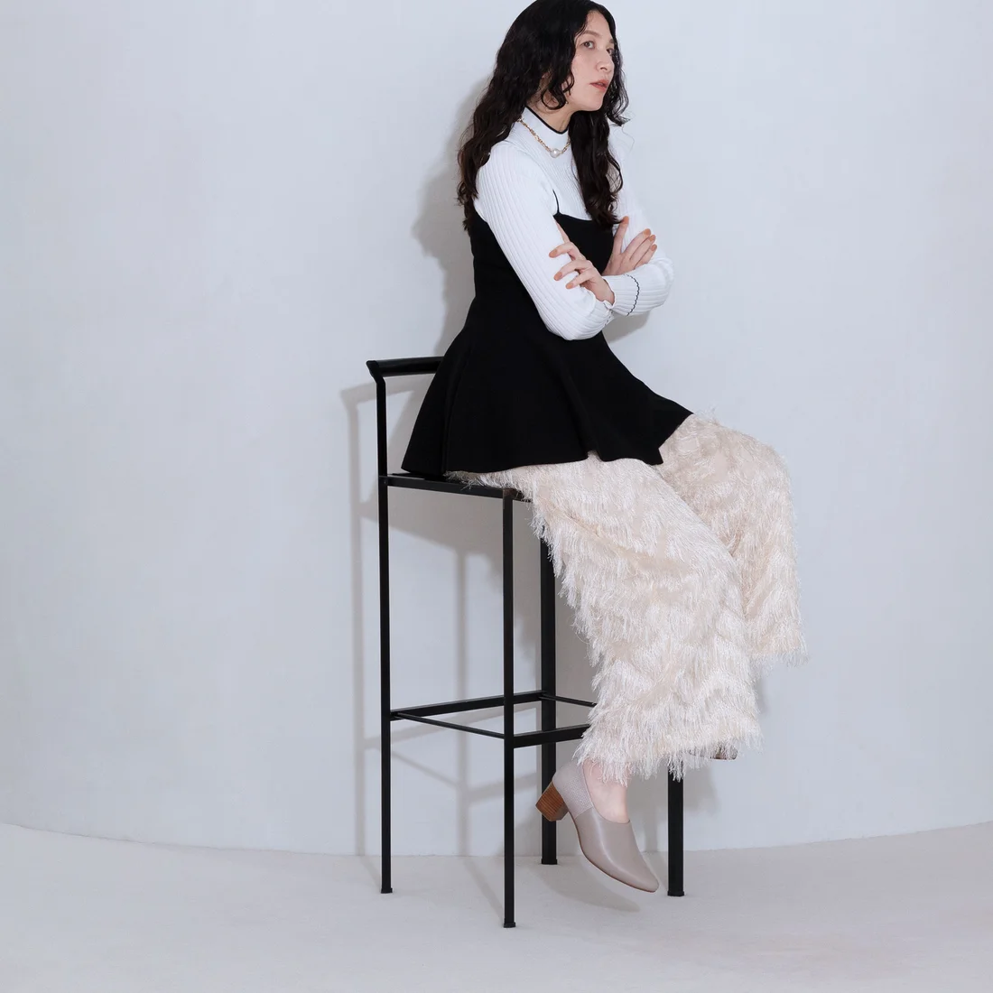 エンチャンテッドenchanted本革サイドスリットエラスティックブーティ