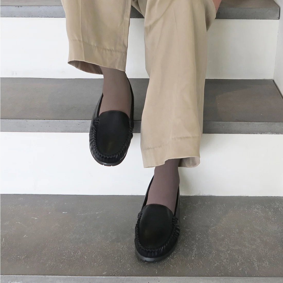 プレーンモカシン（ブラック）