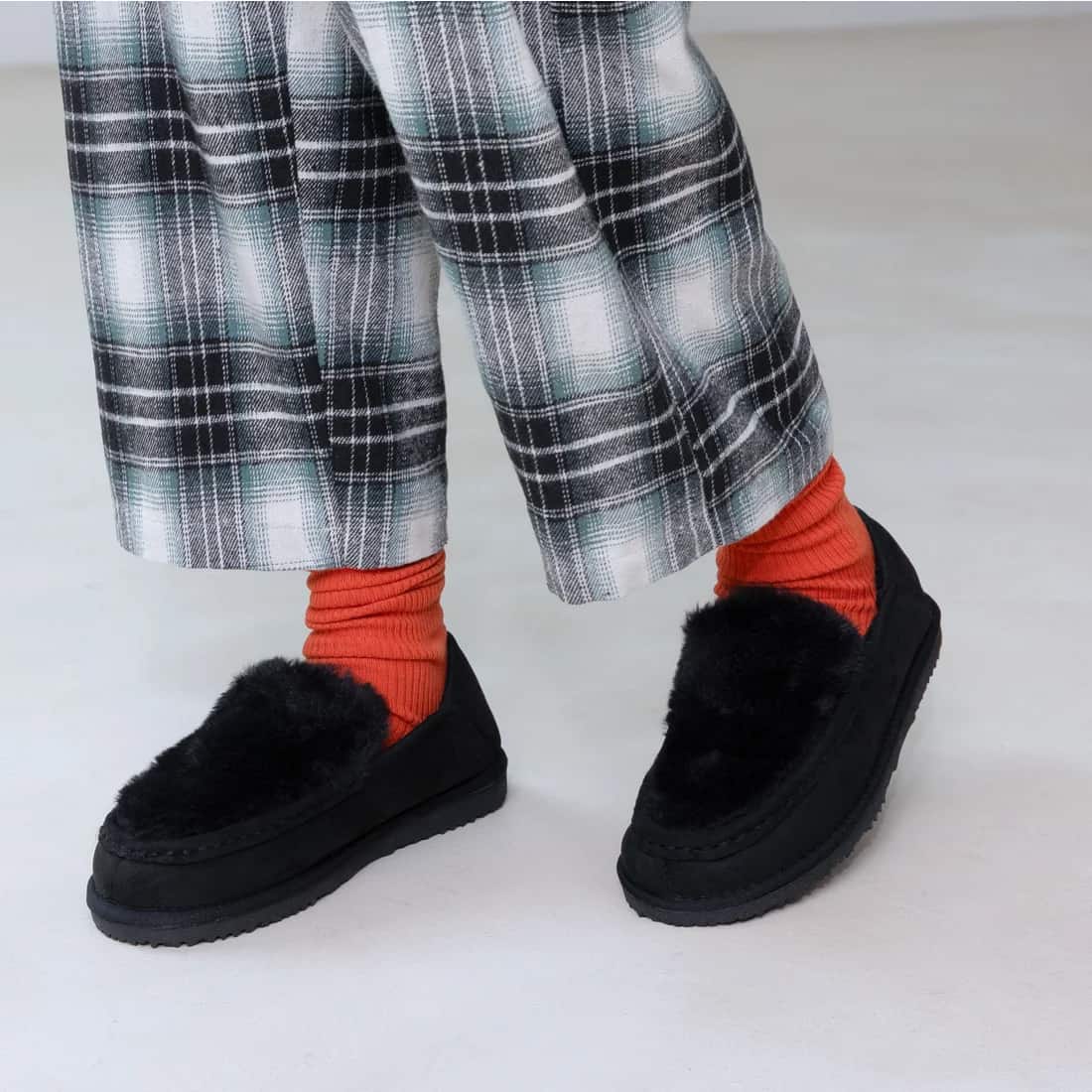 エンチャンテッドenchantedエコファーモックバブーシュ