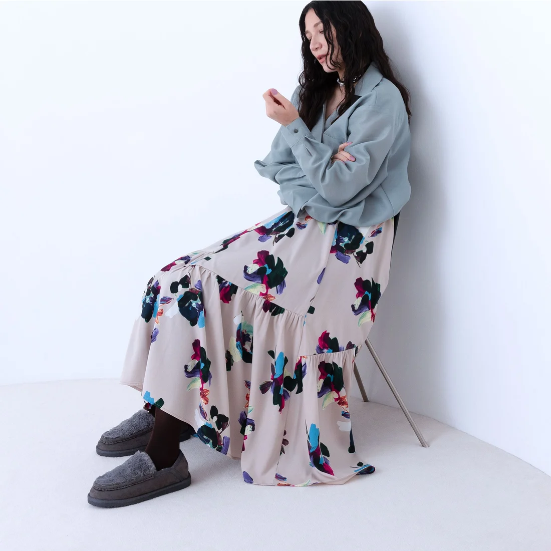 エンチャンテッドenchanted エコファーモックバブーシュ