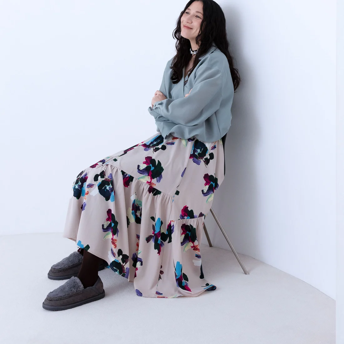 エンチャンテッドenchantedエコファーモックバブーシュ