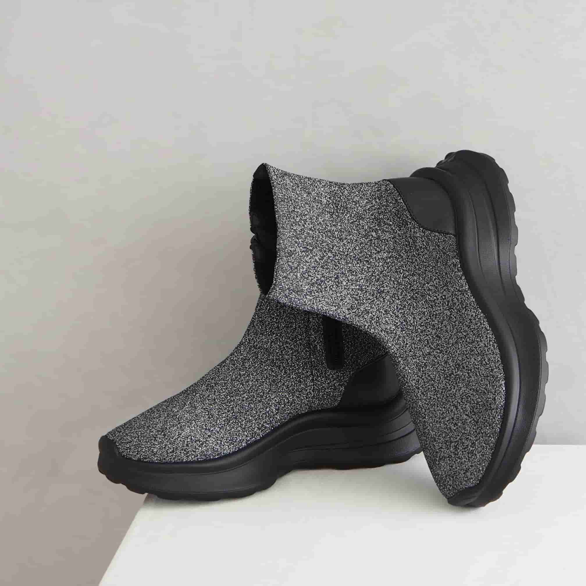 エンチャンテッドenchantedサイドジップスニーカーソールニットブーツ