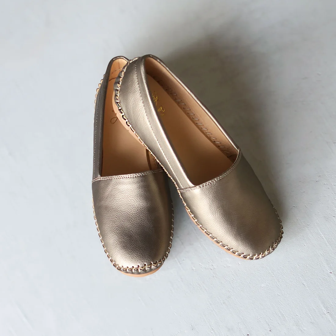 ソフトスリッポンシューズ（ブロンズ）