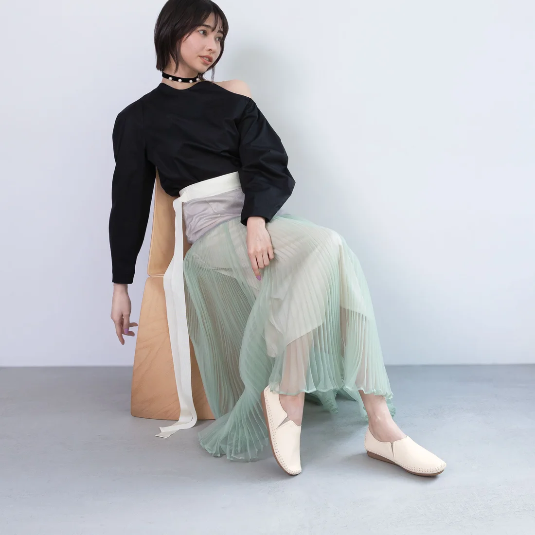 エンチャンテッドenchantedソフトフィットスリッポンフラットシューズ