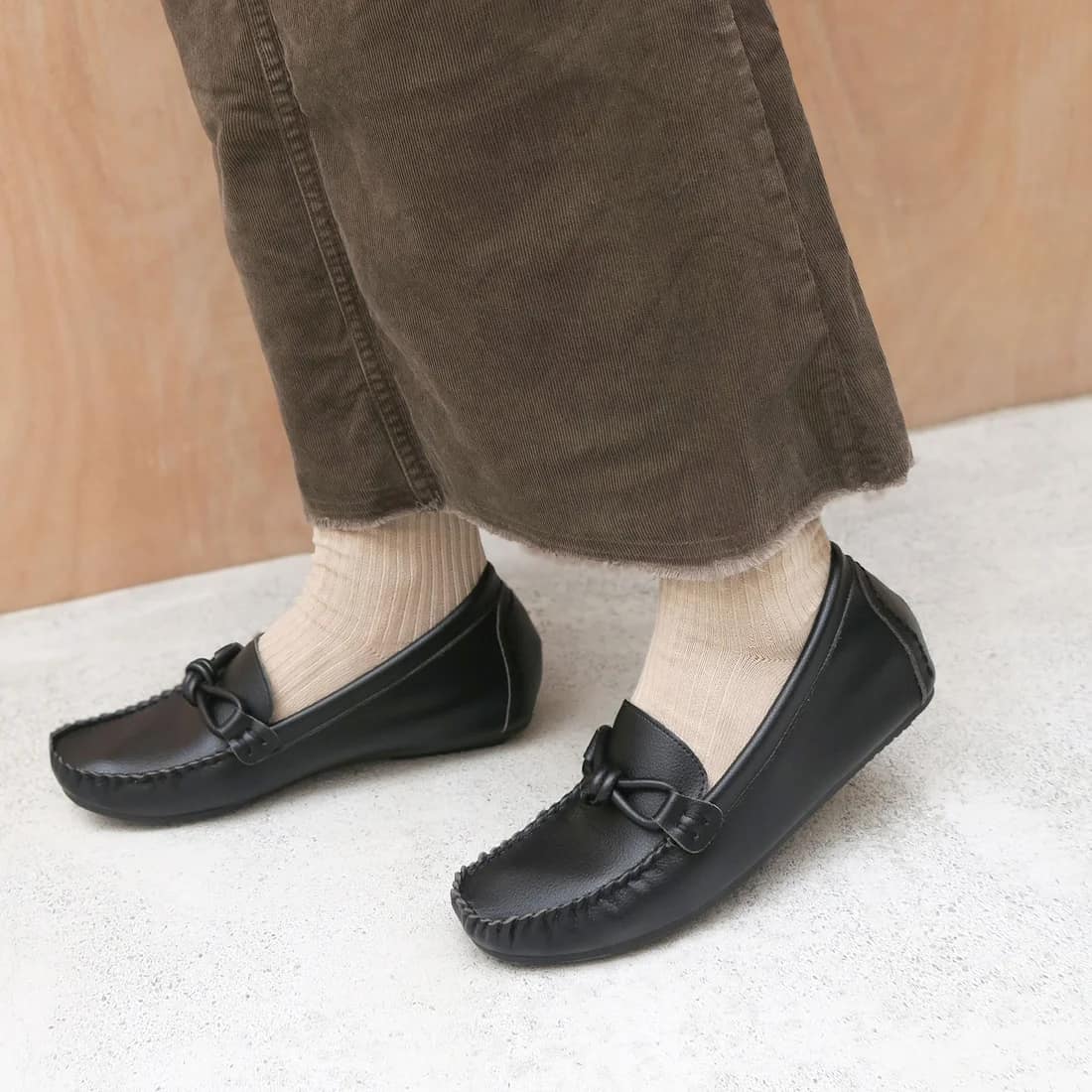 【柔らか・履きやすい】ソフトチューブモカシン