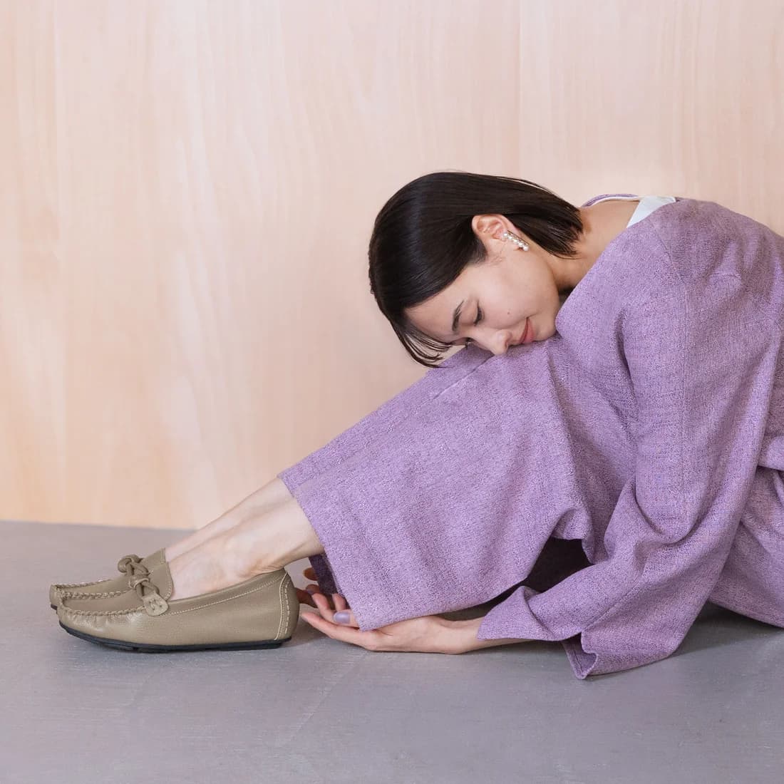 ソフトチューブモカシン（グレージュ）