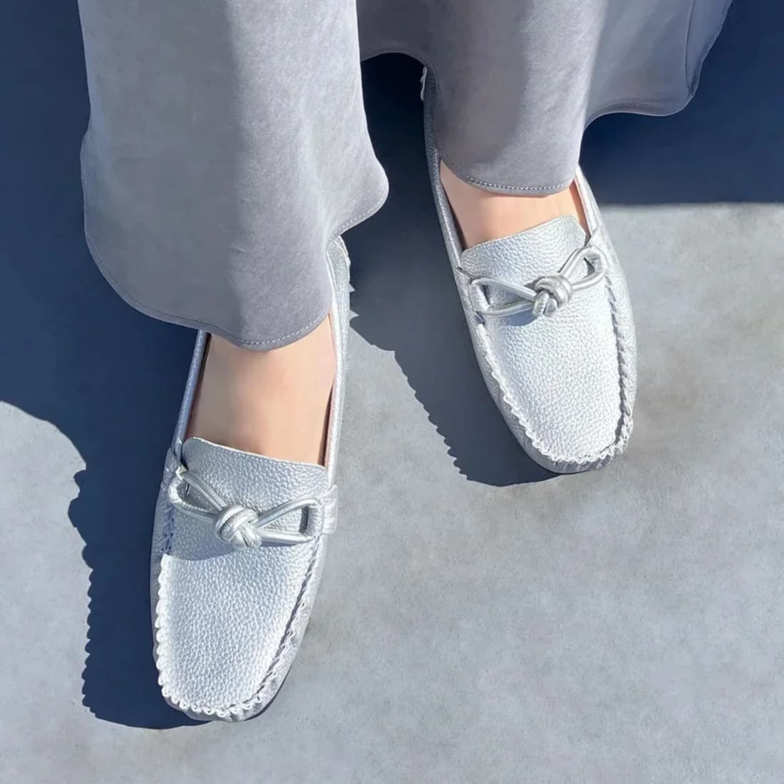 ソフトチューブモカシン（シルバー）