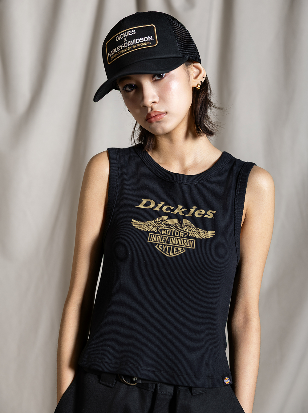 ハーレーダビッドソン HARLEY-DAVIDSON 【Women's】 Dickies® x H-D®レーサーバッククロップドイーグルタンク