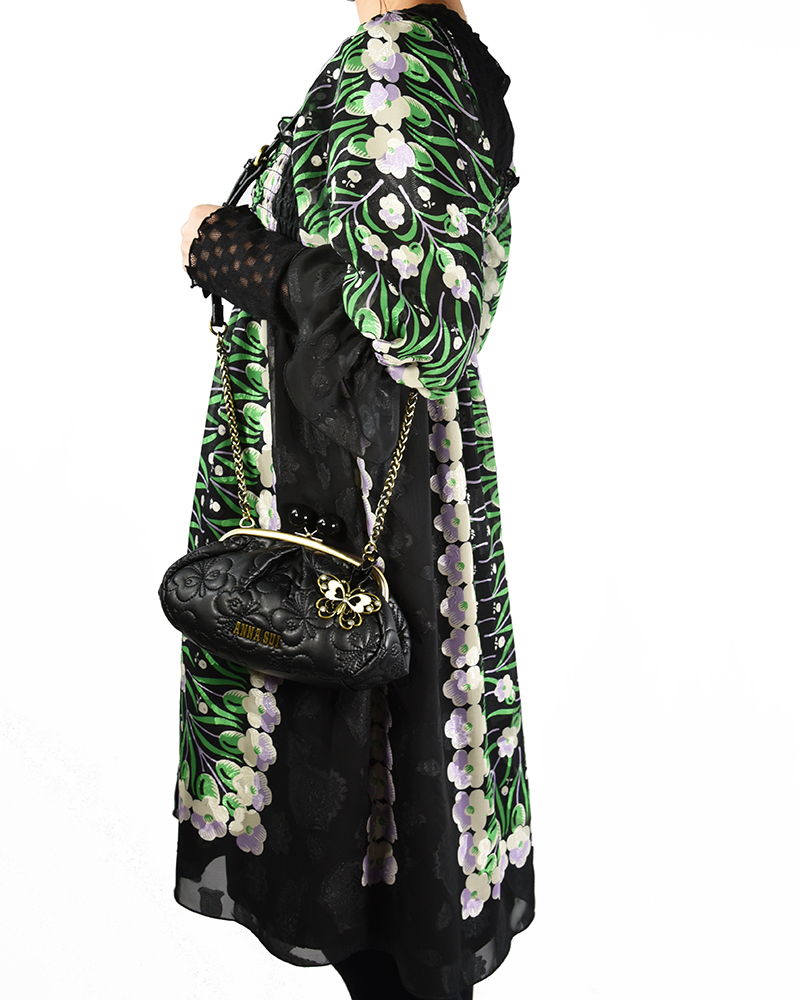 アナスイ（ANNA SUI）新しい口金バッグ ”アデリー” -人気