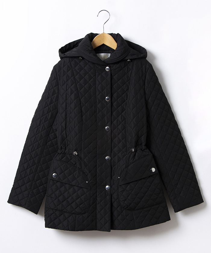 GUEST JOCONDE キルト加工タフタ　ショートコート