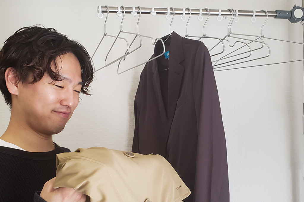 速乾性があるので、部屋干しでも大丈夫！