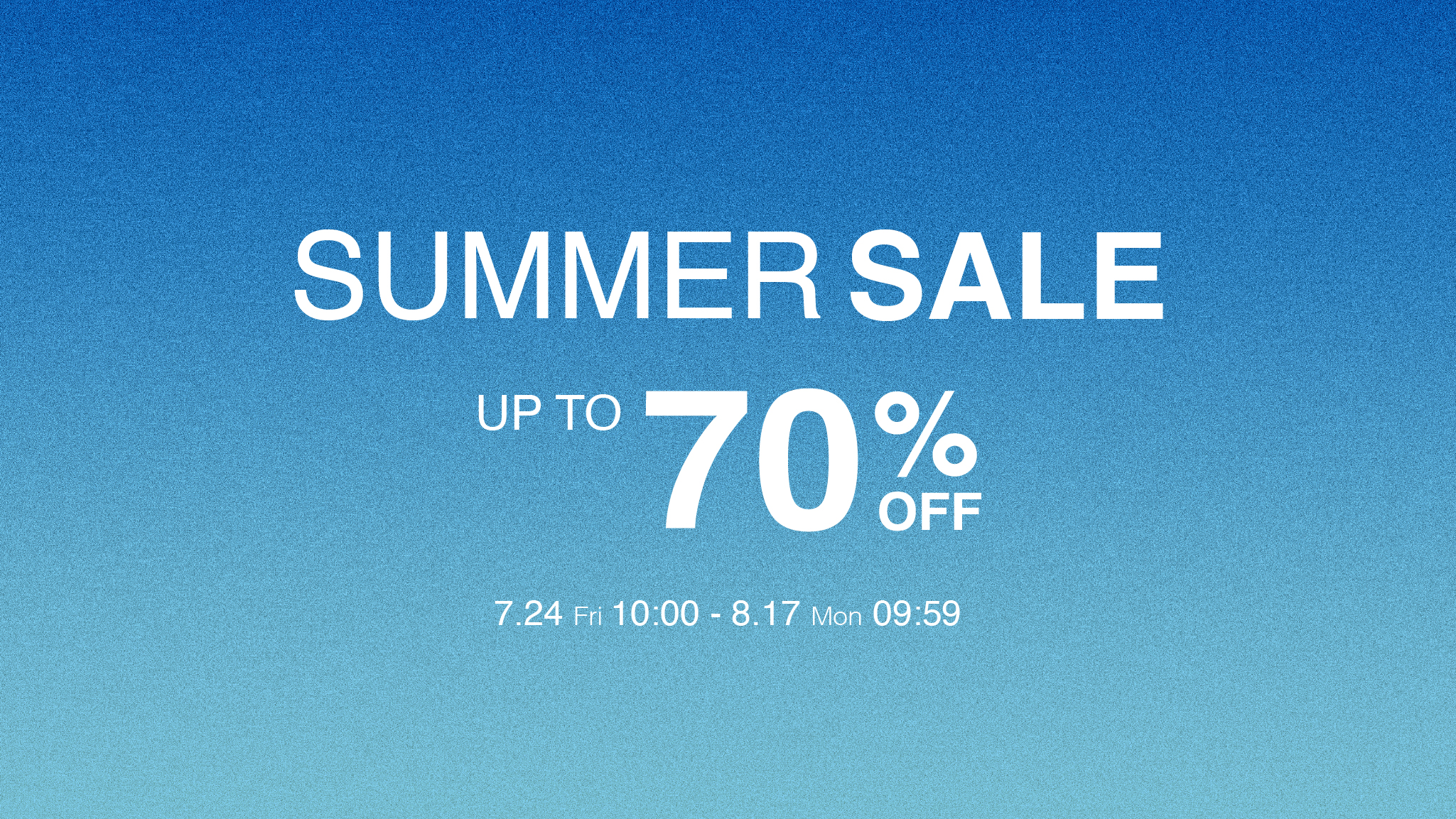 WWS SUMMER SALE 2026