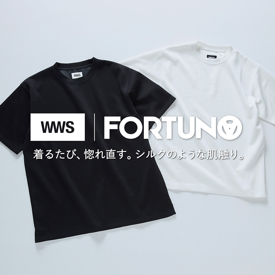 着るたびに感動、極上の柔らかさ・「FORTUNA HOMME別注Tシャツ/ロンT」”