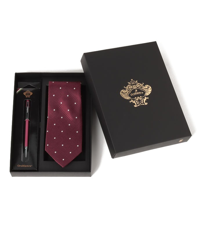 ネクタイ&ボールペンBOXセット