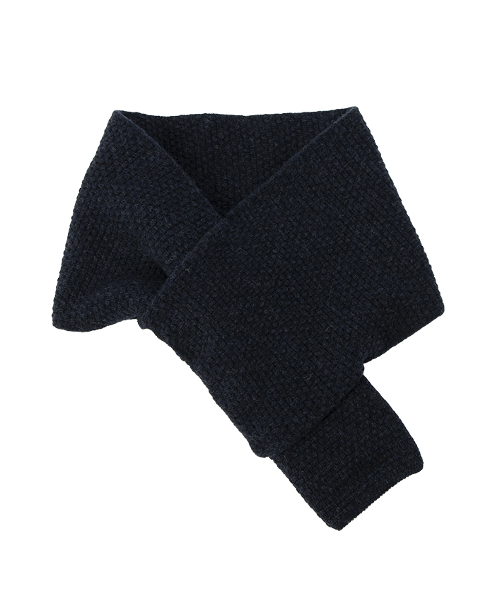 鹿の子編み通しミニマフラー