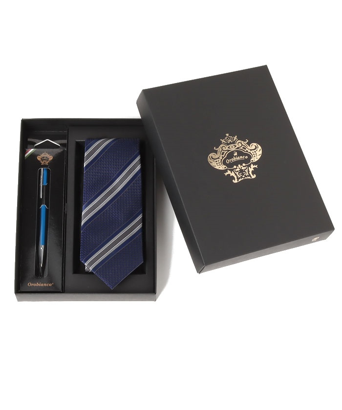 ネクタイ&ボールペンBOXセット