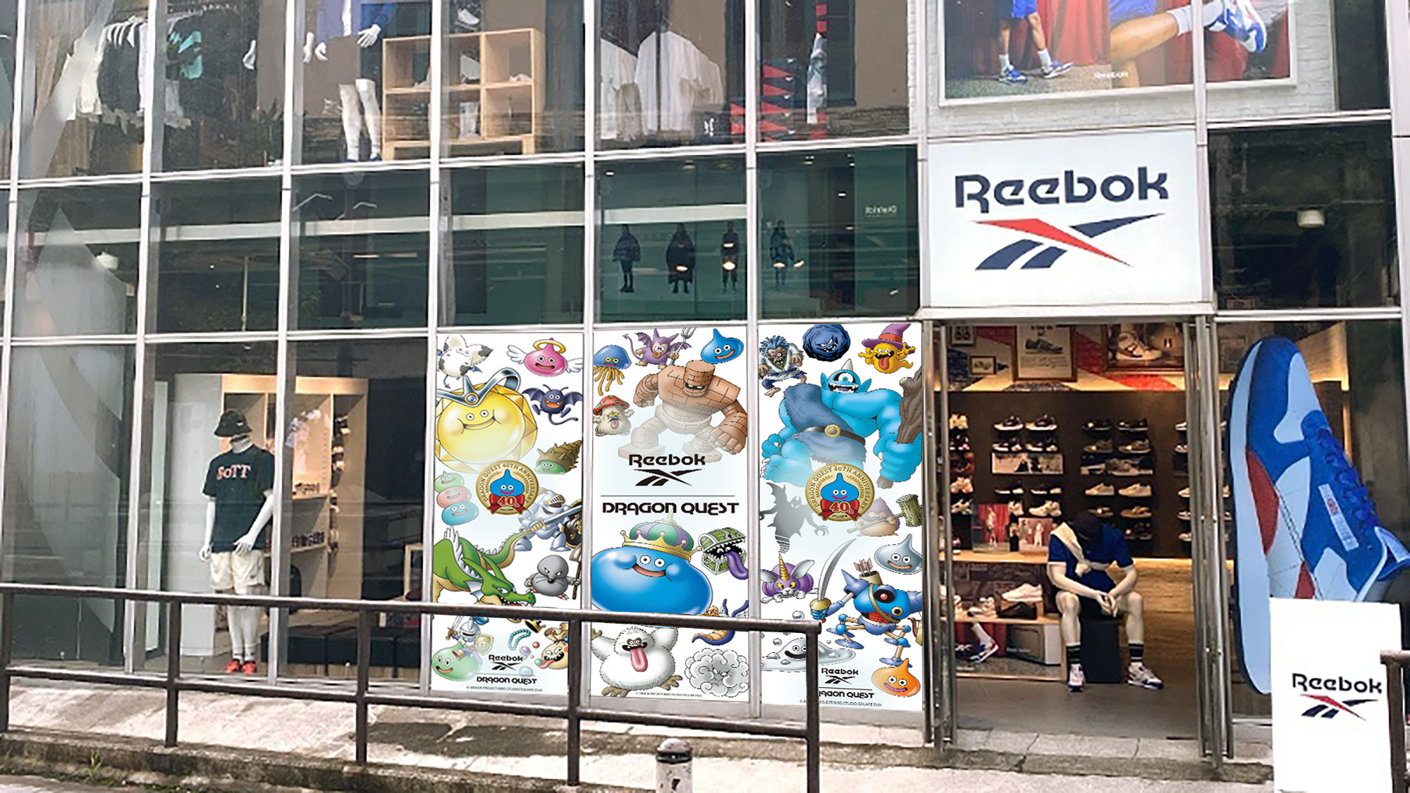 Reebok原宿店 ラッピング