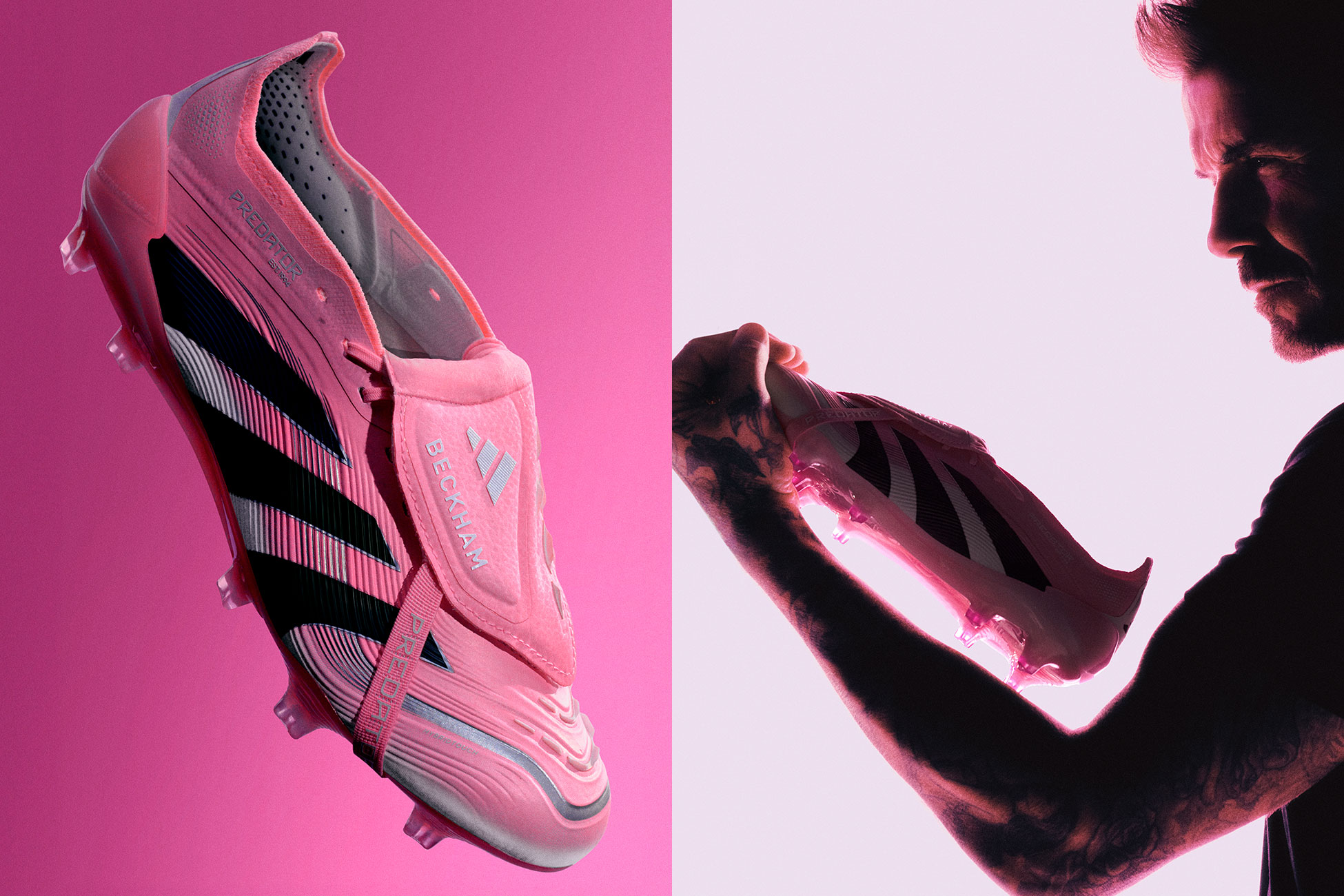 アディダス プレデター 18+ FG/AG(ネイビー×ピンク) adidas アディダス プレデター 18+ FG/AG(ピンク) DB2013 クリア
