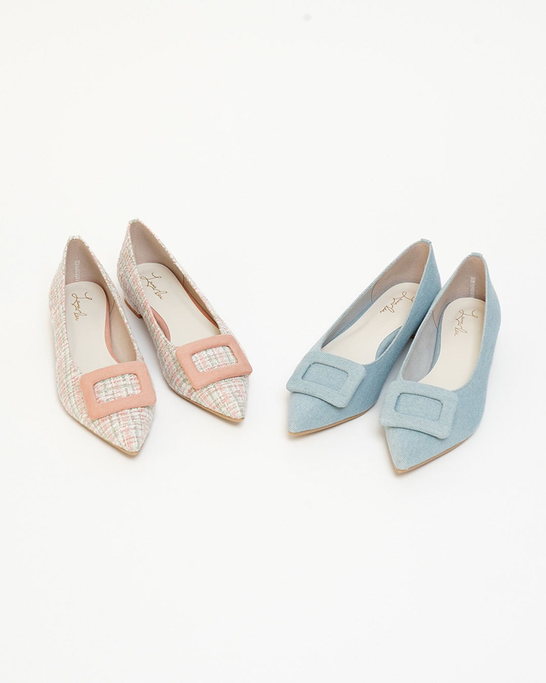 Buckle Pointed-Toe Pumps