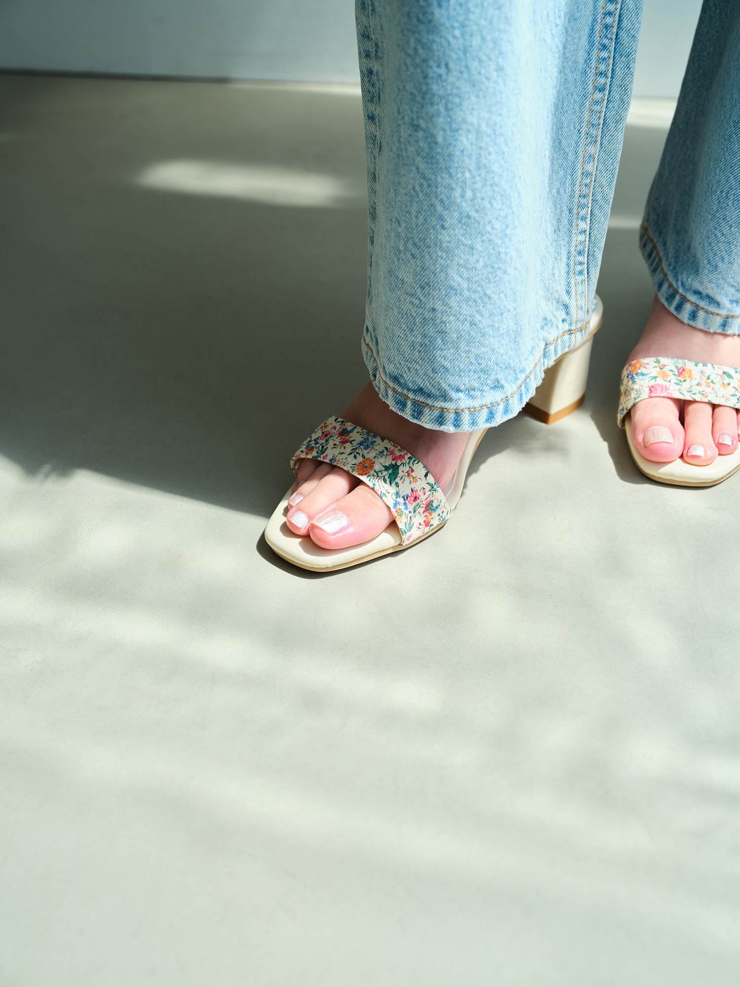 Square-Toe Strap Sandal