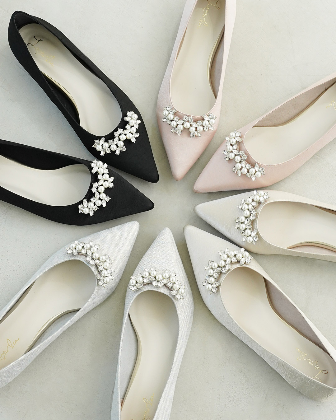 Pearl Bijou Flat Pumps