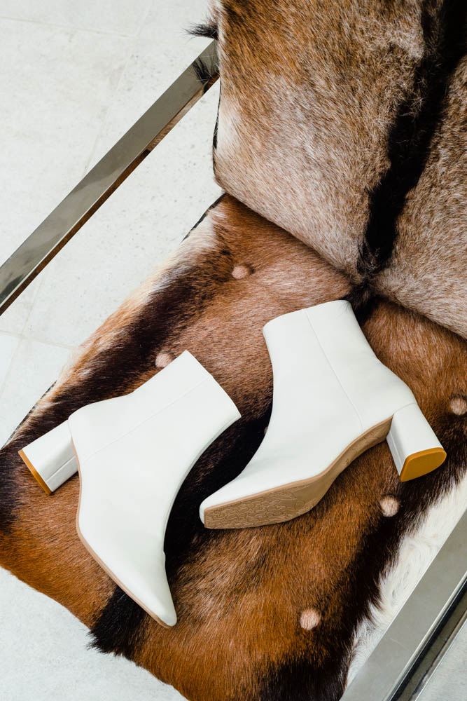 スクエアトゥショートブーツ(0542)