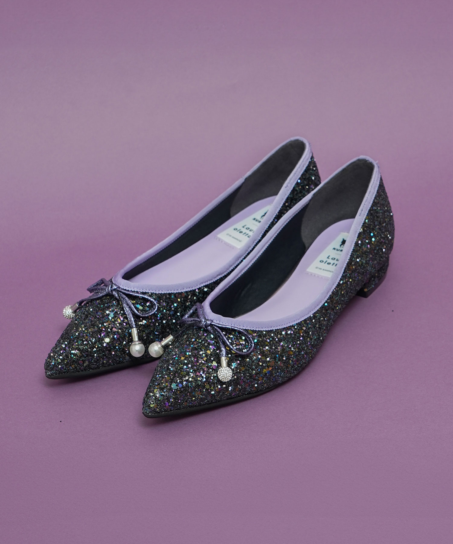 パールモチーフバレエシューズ